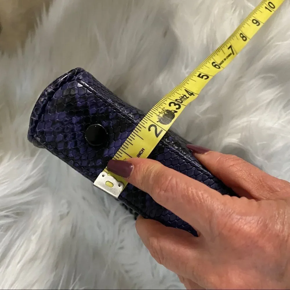 Rebecca Minkoff purple snakeskin crossbody bag